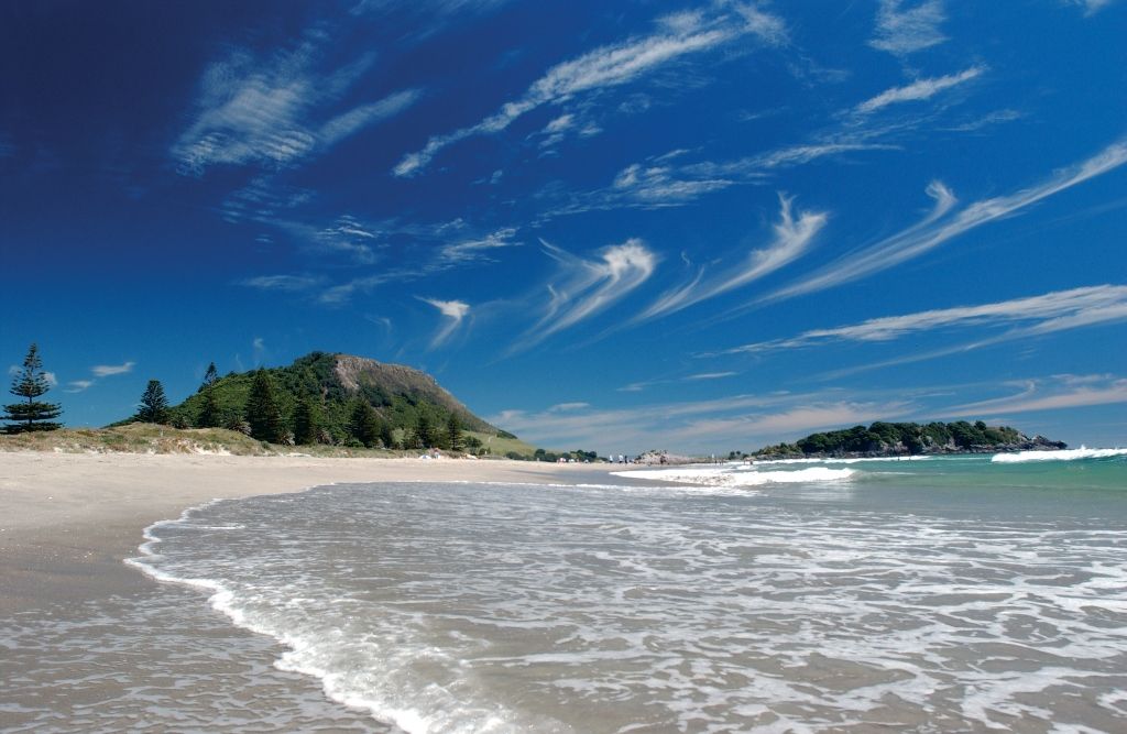 beach and mountain