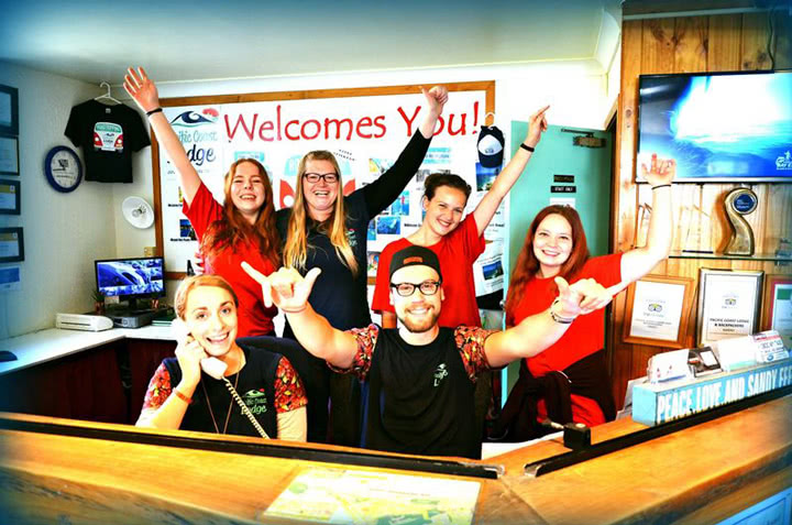 Pacific Coast Lodge front desk staff